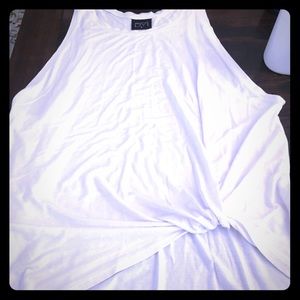 DYI Front knot tank top